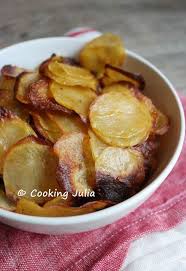 Chips Maison Legeres Au Four Chips Maison Recettes De Cuisine Alimentation