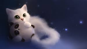 Cute Anime Cat Wallpaper Posted By Michelle Anderson