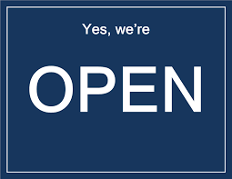 Yes We Re Open Sign Template Download This Printable Open Sign Template And Position It On The Entrance Door Of Y Open Signs Sign Templates We Are Open Sign