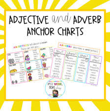 Adjective And Adverb Anchor Charts