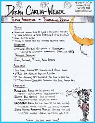 resume for animation jobs
