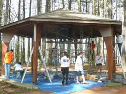 Seekonk clubs refurbish gazebo at high school