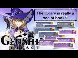 Genshin Impact Book List 2 The Library Is Really A Sea Of Books Youtube