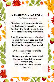 11 Thanksgiving Poems For Family 2022
