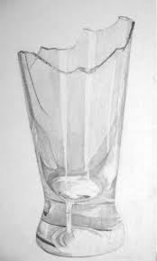 Drawing Glass Zerbrochenes Glas Zeichnen Mit Bleistift Zeichnen