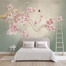 Looking for wallpaper murals for the living room, classic art for your hallways or unique images for your bedroom? Online Shop Custom Mural Wallpaper 3d Hand Painted Flowers Birds Wall Painting Living Room B Bedroom Wall Colors Wall Painting Living Room Pinterest Room Decor