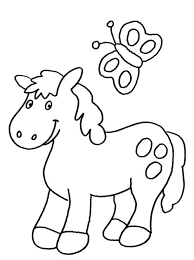 Kostenlose Malvorlage Pferde Pony Zum Ausmalen