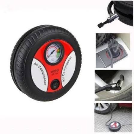 Compresor De Aire Inflador Neumaticos Vehiculos Ciclas Con Linterna - Luegopago