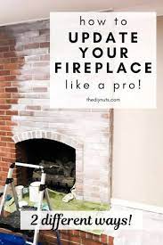 Since our fireplace hadn't been touched since the 1970s, the red brick had a lot of efflorescence mineral deposits (the white stuff) and dust and soot than i even realized until we got in there. Diy Fireplace Makeover Ideas On A Budget That Anyone Can Do Fireplace Brick Fireplace Makeover Brick Fireplace Redo