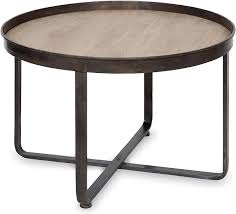 Decorating it more look good helps you create a fascinating impression with your guests. Amazon Com Kate And Laurel Zabel Modern Farmhouse Round Coffee Table With Black Wrought Iron Criss Cross Base And White Oak Finished Wooden Insert Furniture Decor