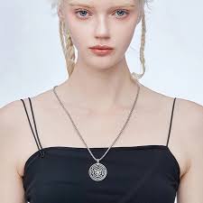 Dawapara Wheel of Hecate Necklace Triple Moon Goddess Necklace Ancient  Blessing Supernatural Talisman Stainless Steel Jewelry