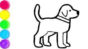 Desenhando E Pintando Um Cachorro Desenho Kids Youtube