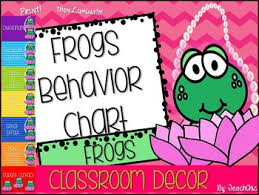Frogs Classroom Decor Behavior Chart