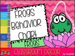 frogs classroom decor behavior chart