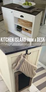 upcycled vintage desk into kitchen