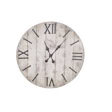 A antique design image on vintage paper texture background. 24 Wall Clock Rustic Weathered Wood Threshold Target
