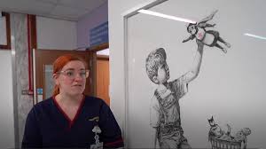 Going on auction to raise money for nhs charities. Covid Banksy Painting For Nhs Charity Sells For 14 4m Bbc News