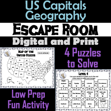 Escape room the 4 digit code level 7 answer. Us States And Capitals Game Geography Escape Room Social Studies Teaching Resources