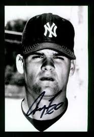 0819, 4" x 6" Photo Card, Signed-Autographed, Andy Fox, New York Yankees