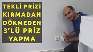 Anahtarlar sıva üstü ve sıva altı olmak üzere iki ana tipe sahiptir. Tekli Prizi Ikili Uclu Priz Yapma Youtube
