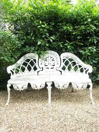 Pin By The Home Of Drama Rose On Calming White Home Wrought Iron Garden Furniture Garden Bench Garden Furniture