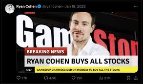 Ryan Cohen buys all the stocks. Literally. Open discussion to put all the  pieces together and figure out what happened and what awaits us in the  weeks to come. : r/GME