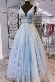 Nails for a pastel dress. Blue Prom Dress Prom Dresses Blue Evening Dresses Beaded Prom Dresses Long