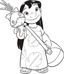 Disney prinses online kleurplaten pagi. Lilo En Stitch Kleurplaat Inkleuren