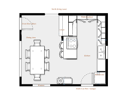 The open floor plan encourages convenience with an organic flow between the kitchen, dining, and living room. Stunning Kitchen Floor Plans With Dining Area And Bar Viahouse Com