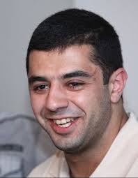 World Weightlifting Champion Tigran G. Martirosyan, Ara Khachatryan, the  chairman of the Weightlifting Federation of Armenia Samvel Khachatryan and  Karen Giloyan guests in Friday press club