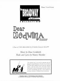 The thrilling sequel to the junie b jones musical. Dear Edwina Jr Pc Score Pdf