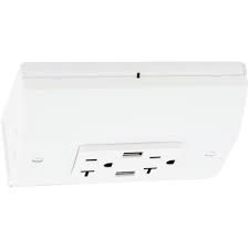 Use the switches for lights and garbage disposals. Under Cabinet Power Box 20a Outlet 2 Usb A Charging Ports White Kitchen Power Pop Ups