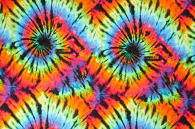 Tie Dye Spandex Black Red Blue Green Spandex World
