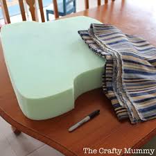 How To Cover A Chair Cushion The Crafty Mummy Diy Chair Cushions Sewing Cushions Diy Cushion