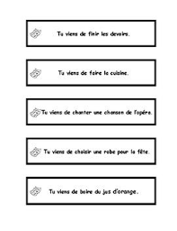 Venir De Infinitif Jeu De Mime French Charades Game How To Speak French French Verbs Phrase