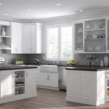 Interesting selection of unique designs. Hampton Bay Designer Series Elgin Assembled 36x42x12 In Wall Kitchen Cabinet With Glass Doors In White Wgd3642 Elwh The Home Depot