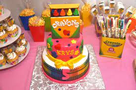 Crayola Birthday Theme Birthday Party Ideas Photo 11 Of 12 Crayola Birthday Party Crayon Birthday Parties Art Birthday Party
