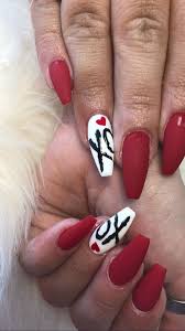 We've just made your life just that much easier by compiling a list of the best acrylic nail art. Cute Red And White Nail Art That Are Perfect For Valentine Inspired Beauty Nail Designs Valentines Red And White Nails Valentine S Day Nail Designs