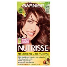 Garnier Nutrisse Nourishing Color Creme 535 Medium Golden Mahogany Brown Hair Color Garnier Hair Color Mahogany Brown Hair