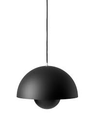 Shop for matte black pendant light. Tradition Flowerpot Vp7 Pendant Lamp Matt Black By Verner Panton 1968 Designer Furniture By Smow Com