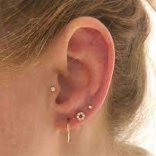Micropave Open Circle Shop This Look From Pennypiercer Earings Piercings Cool Ear Piercings Ear Jewelry