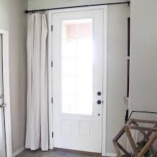 Sliding glass doors or french double doors and single doors with window features. Simple Window Covering For Glass Front Door Designed Simple