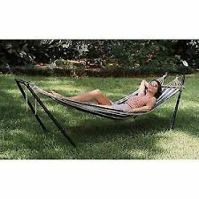 Trunktech™ hammocks pack down smaller than an ordinary parachute nylon hammock and nearly cuts the weight in half. Texsport Crystal Bay Hammock Stand Combo 76in X 30in 14286 For Sale Online Ebay