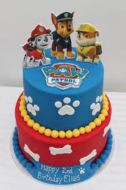 Discover a range of popular cake and cupcake with a diameter of 20cm, this colourful paw patrol cake topper is made from edible wafer. Paw Patrol Cake Migue Paw Patrol Birthday Cake Cake Designs For Kids Paw Patrol Cake