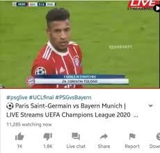 It's time to grab a psg vs. Some Guy Started Live Streaming Bayern Vs Psg Match From 3 Years Ago And 12k Ppl Are Watching It Memes