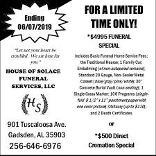 Whether traditional or unique, these tributes allow us to love, laugh, and live well again. House Of Solace Funeral Services Llc Funeral Home In Gadsden