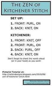 This technique commonly goes by grafting. Look What I Found Zen Of Kitchener Stitch Knitting Tutorial Knitting Instructions Knitting Help