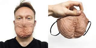 マスクをつければ顔が金玉に変身！シリコン製のリアルな「ふぐりマスク」発売 | 中2イズム