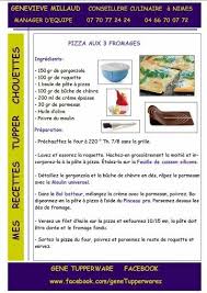 Pizza Aux 3 Fromages Tupperware Recette Tupperware Recette Plancha Recette