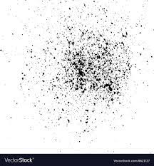 Black Ink Paint Splatter On White Background Spray
